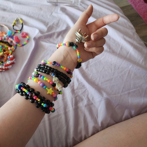 Stash bracelet + space themed kandi - Picture 4 of 4